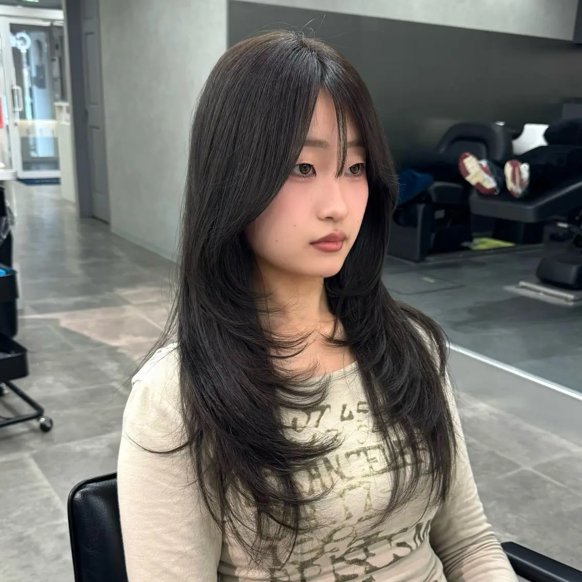 ロング カット ヘアカラー 韓国特化🇰🇷千葉 /レイヤーカット竜生のヘアスタイル