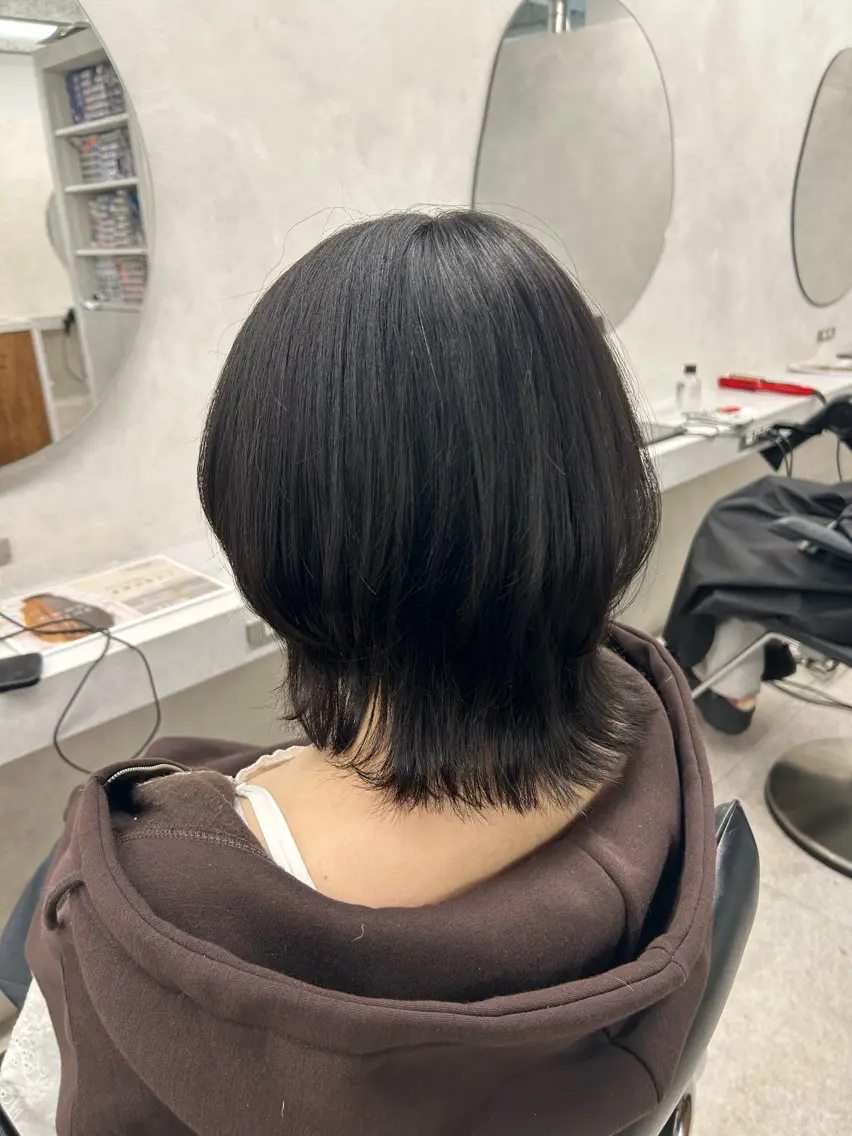 ショート カット ヘアカラー 🎀HARU/ボブ/ セット/赤み消し🫧のヘアスタイル