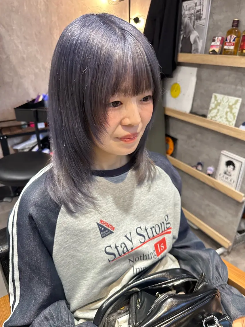 ミディアム quill クイル　ツボイタクマのヘアスタイル