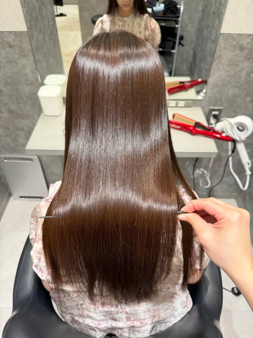 ロング 縮毛矯正 トリートメント ai | 似合わせhair♡のヘアスタイル