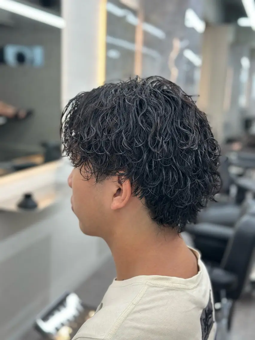 パーマ メンズ メッシュパーマ支持率 ◎大宮/隼也のヘアスタイル