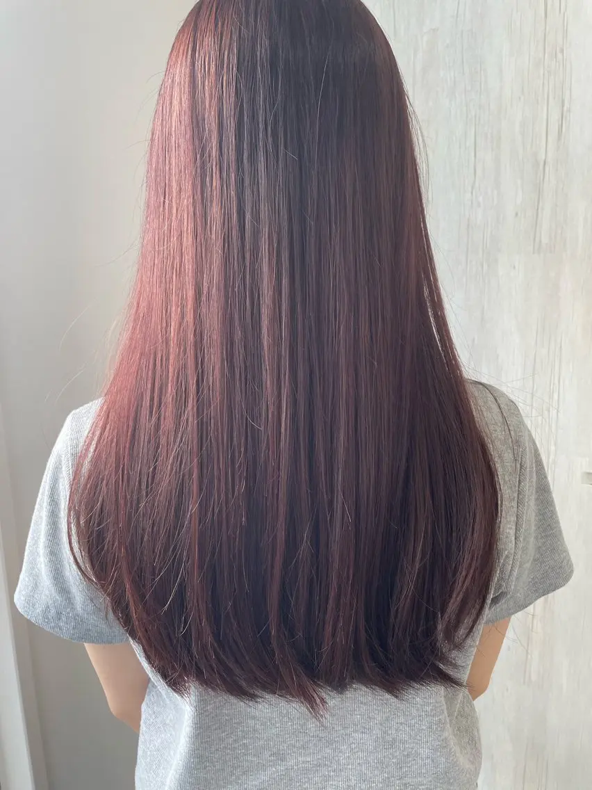 ロング カラー レッドカラー ヘアカラー モデル様募集中 安松涼真✨️のヘアスタイル
