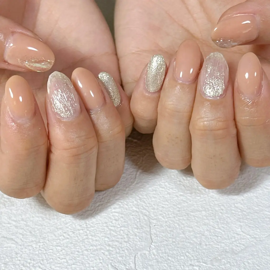ネイル オーロラネイル べっ甲ネイル フットネイル フレンチネイル ジェルネイル ハンドネイル mogunail &blowのネイルデザイン