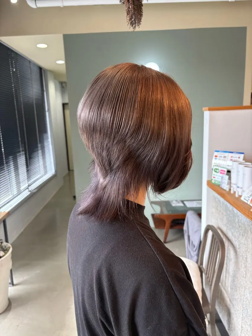 ショート ヘアカラー KAE🍓艶カラー /韓国風のヘアスタイル