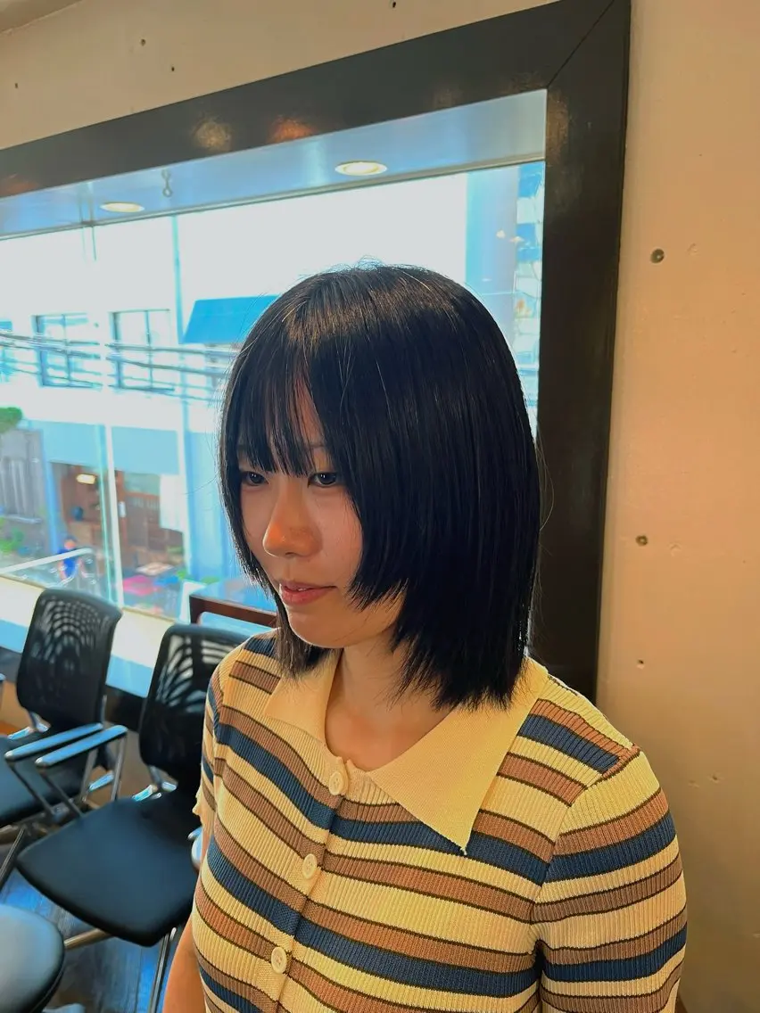 ミディアム 顔周りカット レイヤーカット 【カットモデル募集】 武田 好誠のヘアスタイル