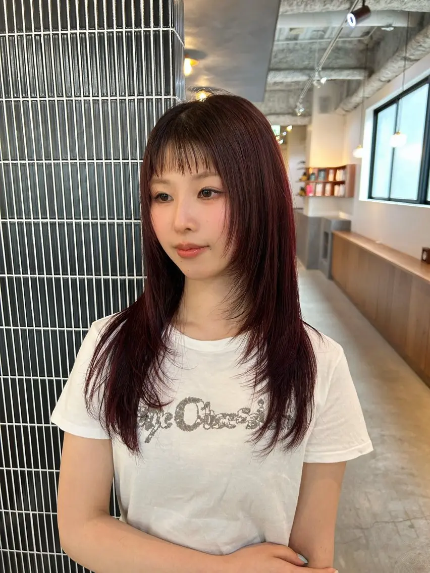 ロング カット ヘアカラー トリートメント 名古屋/久屋大通 /不破新のヘアスタイル