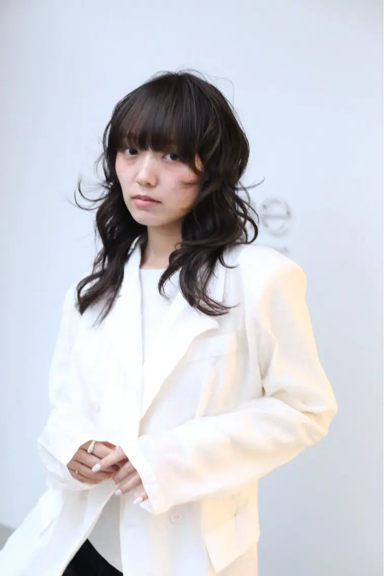 ロング パーマ カット パーマ カザマ🧤/パーマ /デジタルパーマのヘアスタイル