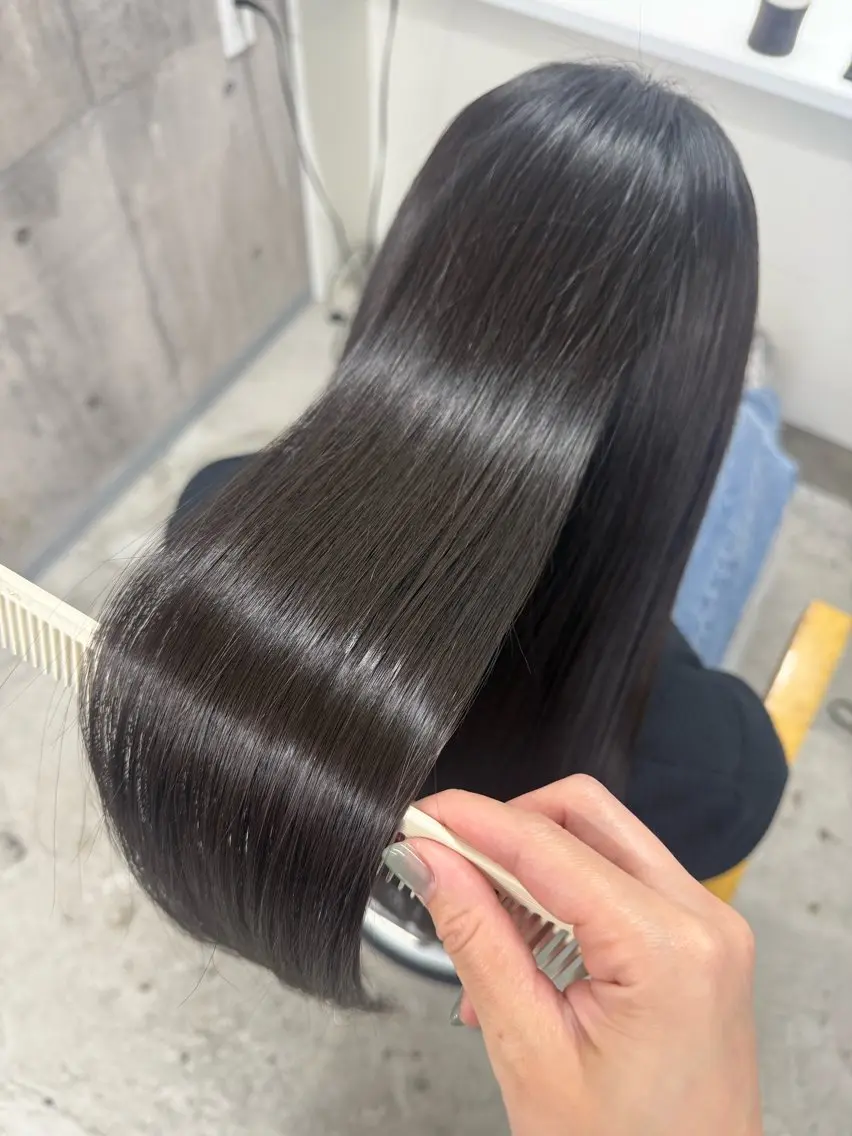 ロング カット 縮毛矯正 トリートメント ageless/ 髪質改善marinaのヘアスタイル