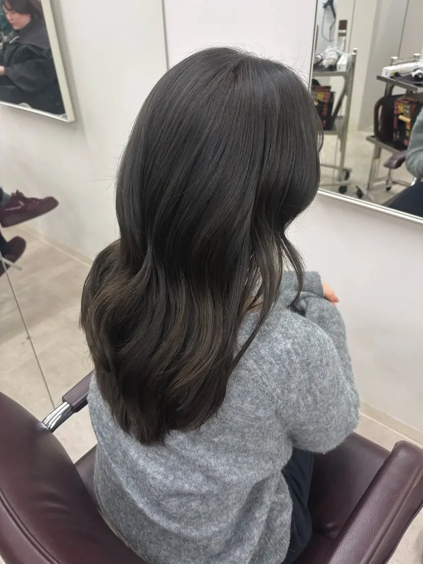 ミディアム カラー ブラウンカラー ナチュラルブラウン hachiyama rinaのヘアスタイル