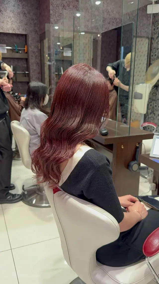 セミロング くびれヘア レイヤーカット 縮毛/髪質改善 上野颯太のヘアスタイル