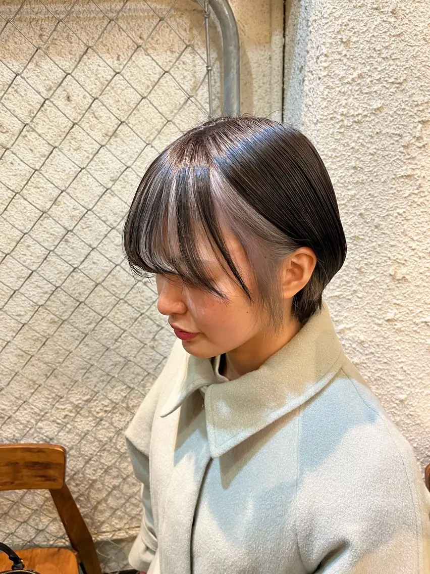 ショート カラー ヘアアレンジ ヘアカラー トリートメント ボブ×艶カラー 特化・リクト💥のヘアスタイル