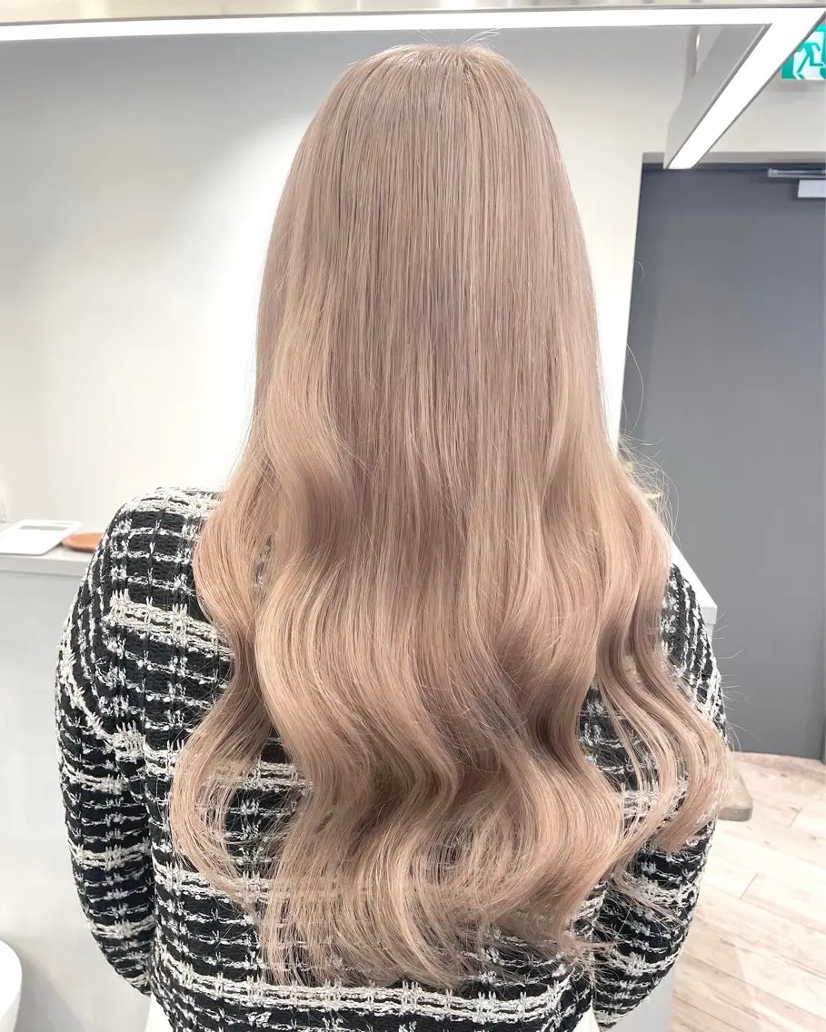ロング ヘアカラー トリートメント ♡似合わせハイトーン ♡maiのヘアスタイル