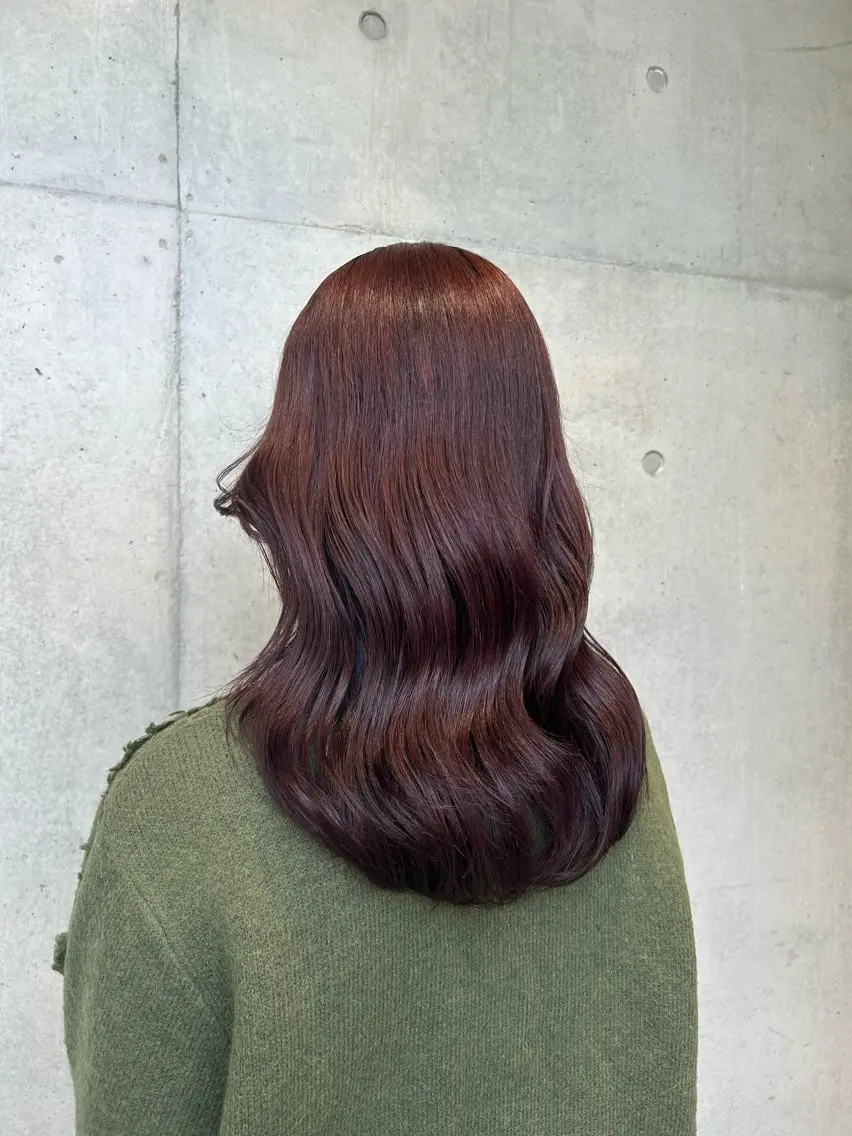 ロング カラー ヘアアレンジ カット ヘアカラー トリートメント ボブ艶モテカラー🫧 カリンのヘアスタイル