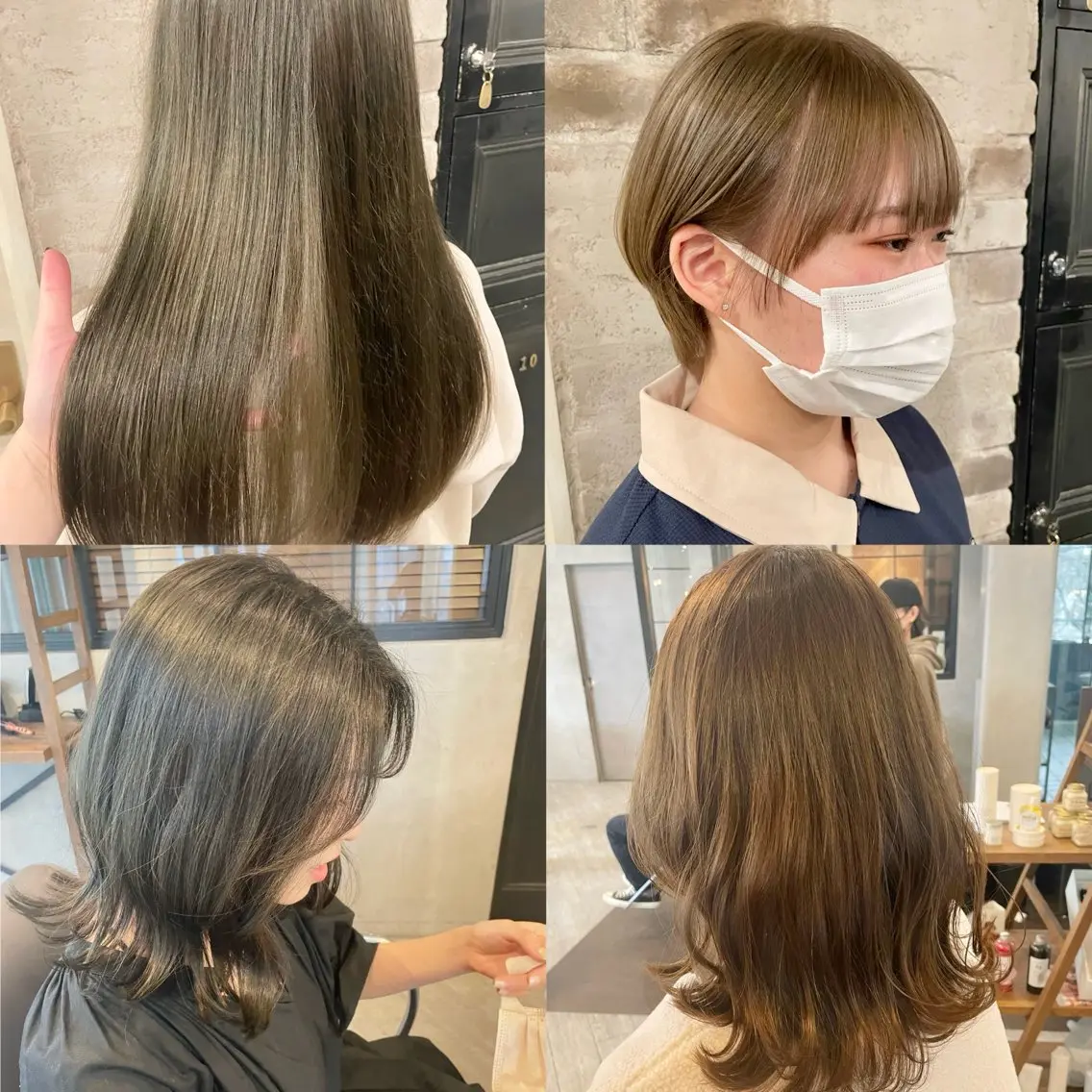 ミディアム ヘアカラー トリートメント yukii しまむら のぞみのヘアスタイル