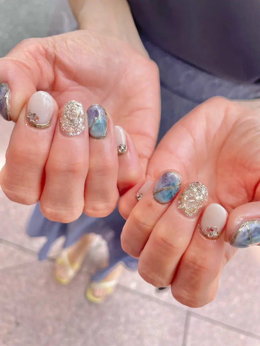 ネイル ハンドネイル Ash関内ネイリスト 荒木のネイルデザイン