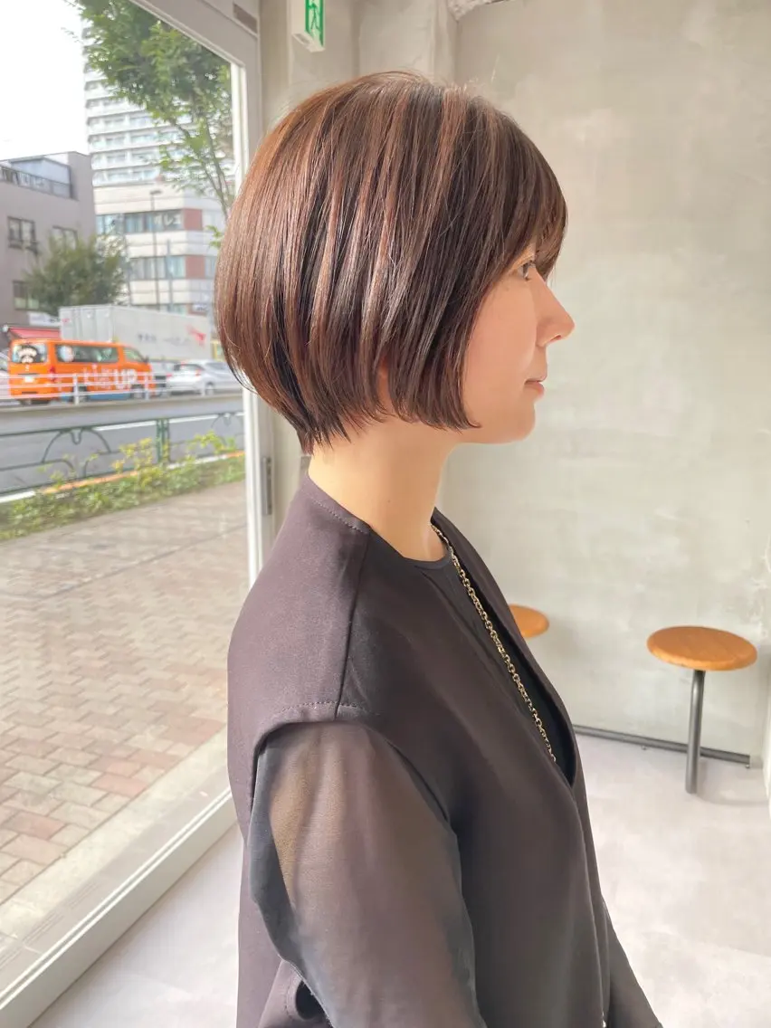ショート カラー 華 /ショート/ボブのヘアスタイル
