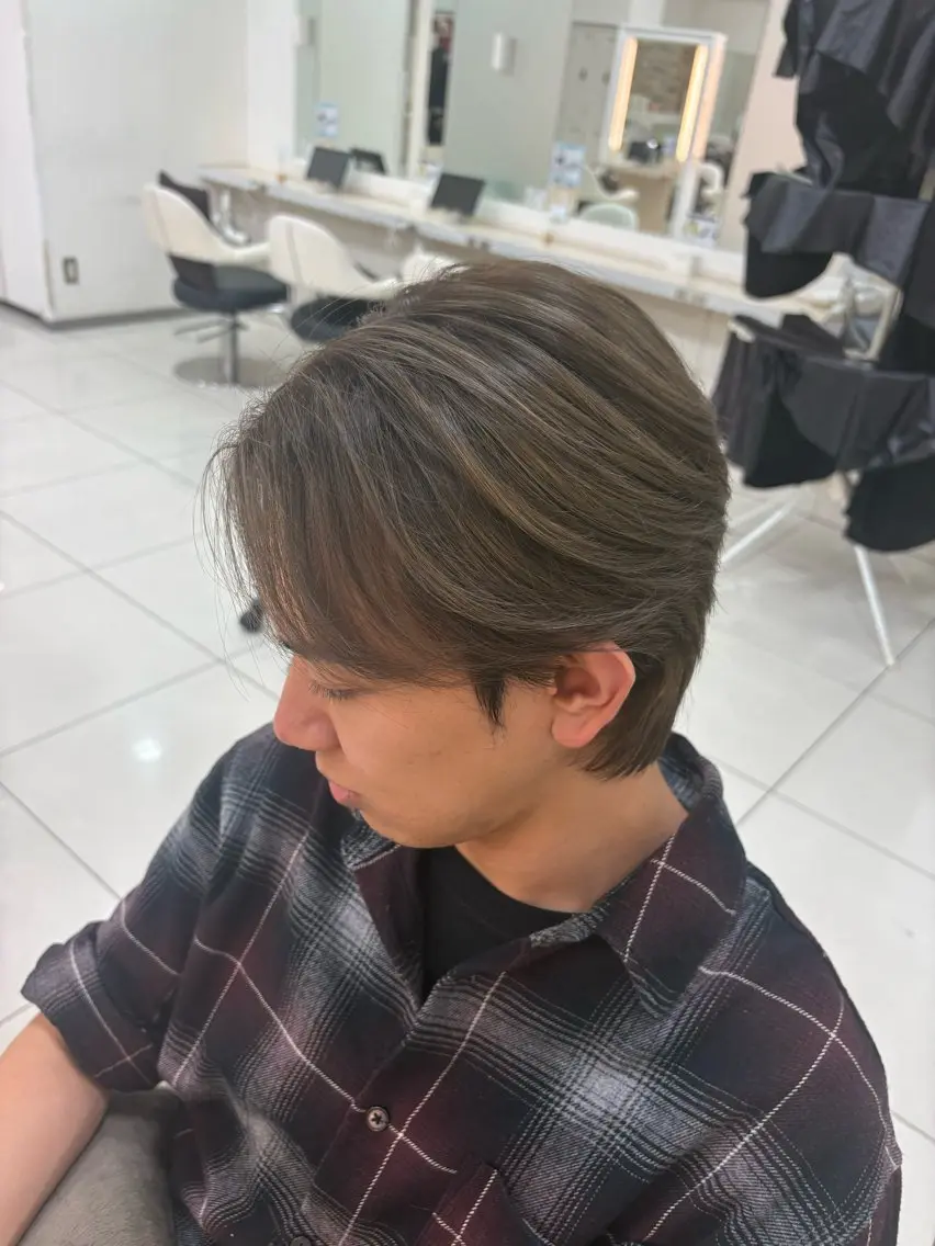 カラー メンズ keany錦糸町 ハセベユウのヘアスタイル