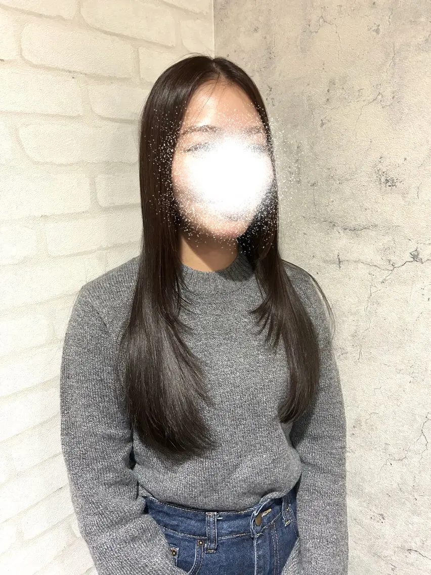 セミロング カラー ブラウンカラー ダークブラウン レイヤーカット パーソナルカラー 診断🍀マリンのヘアスタイル