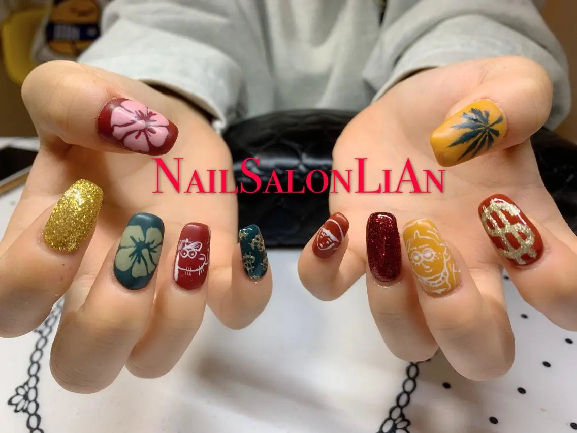 ネイル 持ち込み ハンドネイル NailSalon LiAnのネイルデザイン