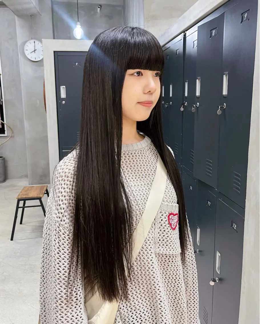 ロング ロング ワイドバング 村田 春歌のヘアスタイル