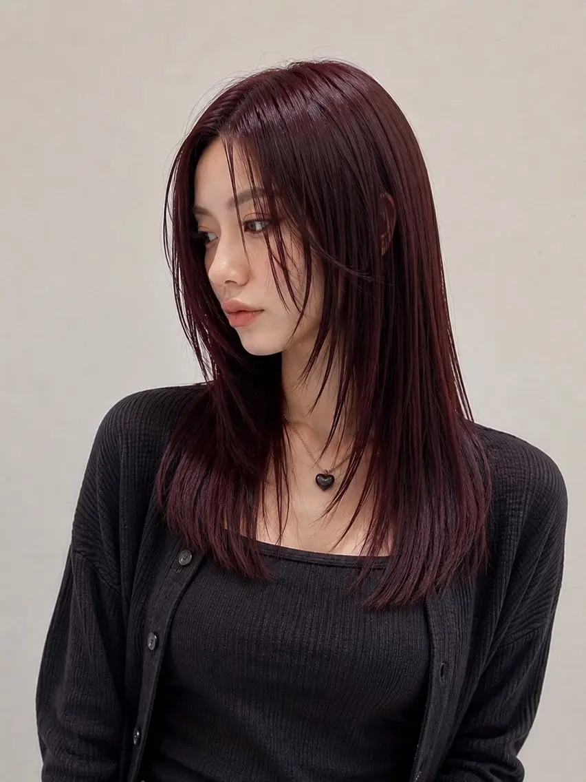 ロング レイヤーカット カット ヘアカラー 新宿 デザインカラー /髪質改善 葛西夏海のヘアスタイル