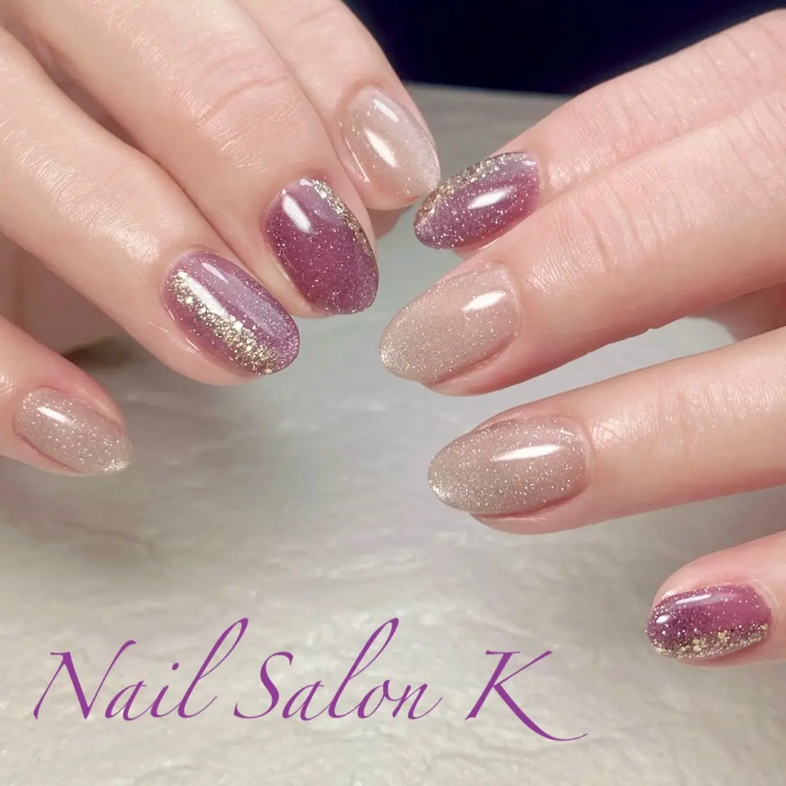 ネイル フラッシュネイル マグネットネイル ハンドネイル Nail Salon K 🧸美爪育成のネイルデザイン
