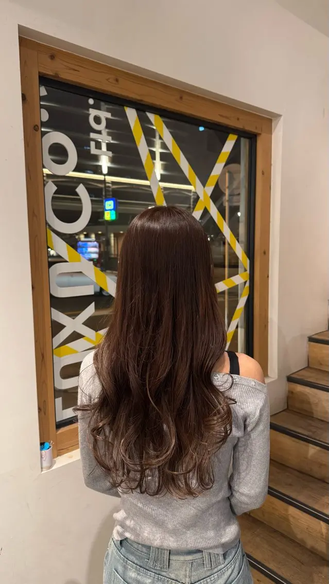 ロング カット パーマ 梅田Lolonois miuのヘアスタイル