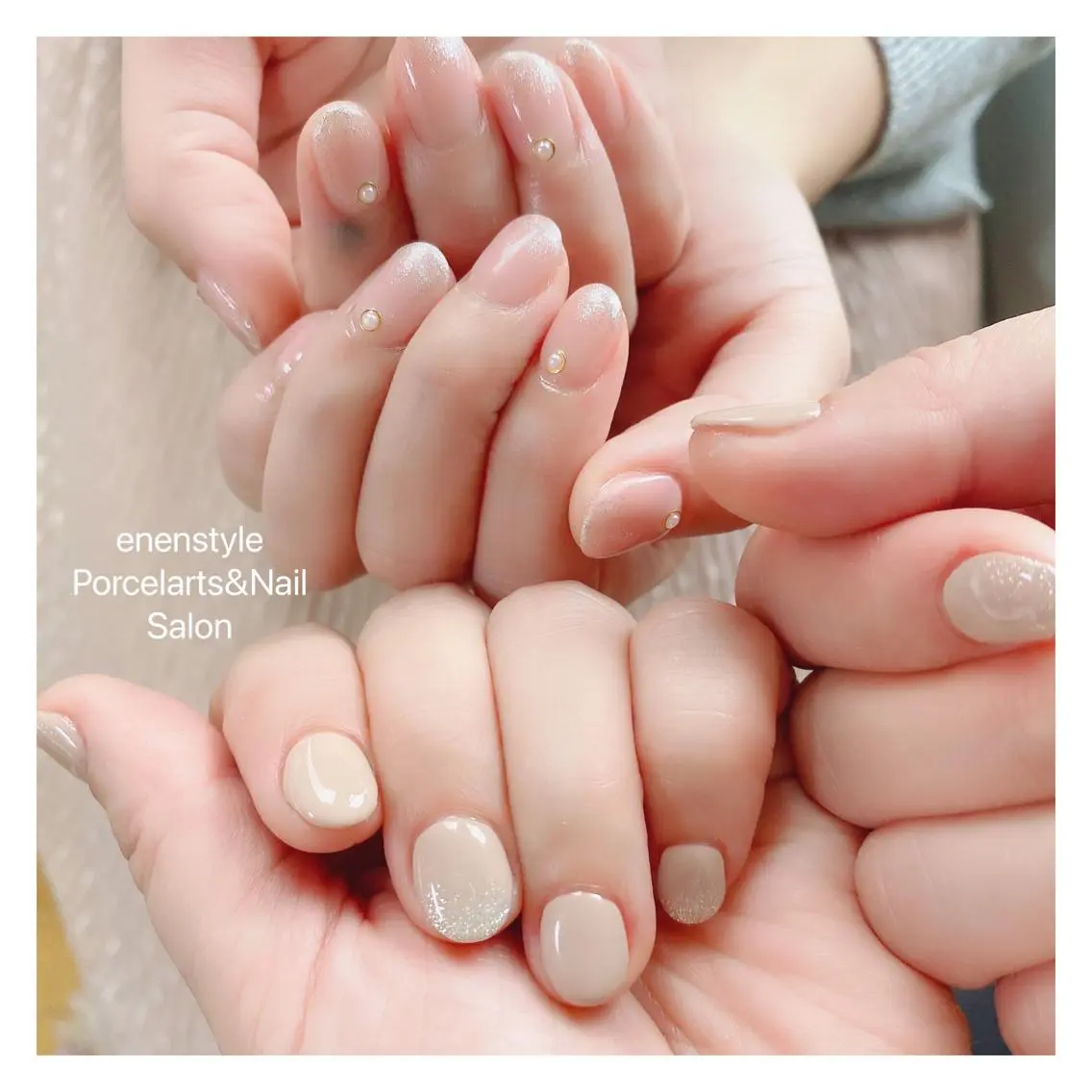 ショート ネイル ハンドネイル 🐾enen style 🐾のネイルデザイン
