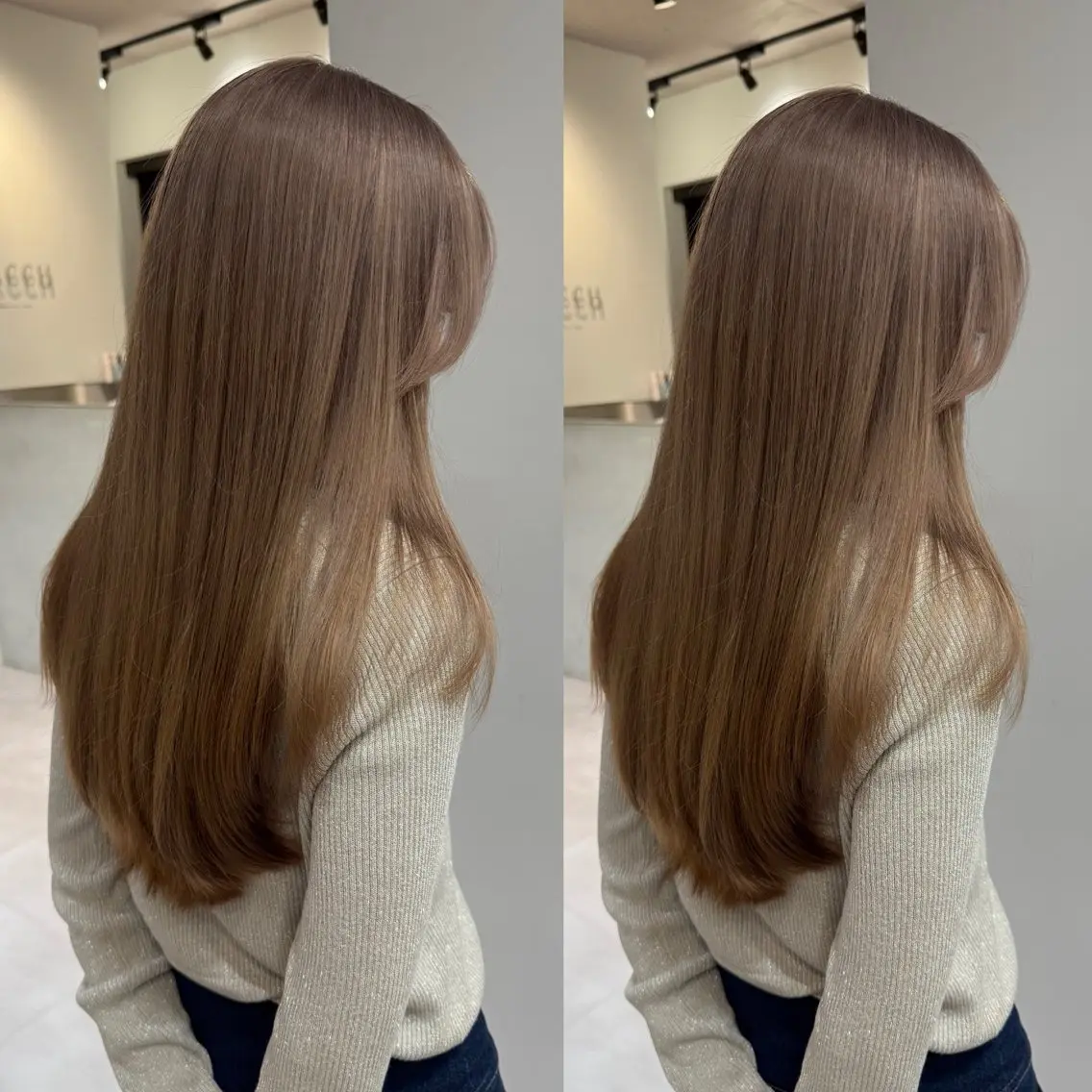 ロング カット ヘアカラー 立川♡艶カラー /ケアブリーチのヘアスタイル