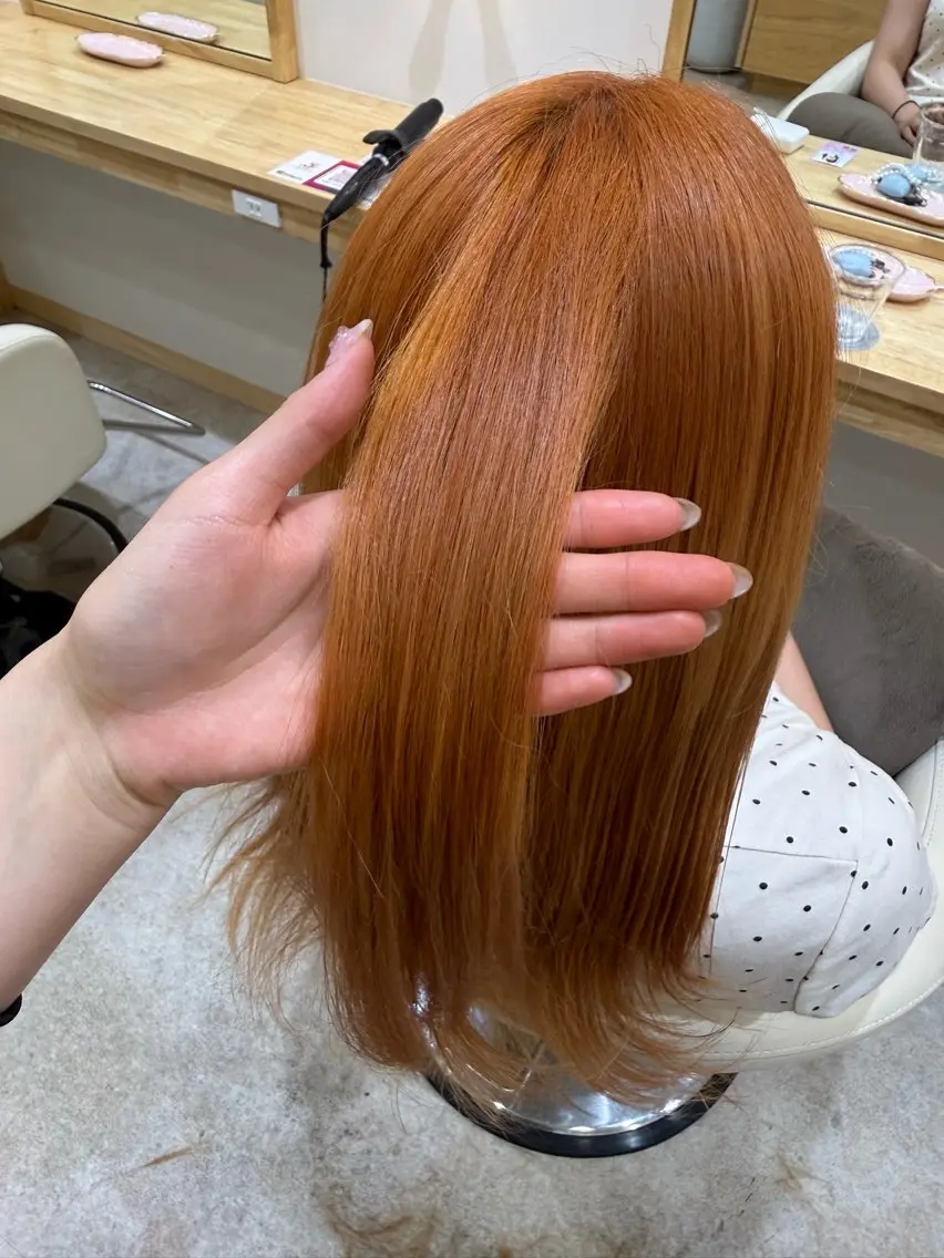 セミロング カラー カット ヘアカラー ゆんな/清潔感ｶｯﾄ 透明感ｶﾗｰ🥯のヘアスタイル