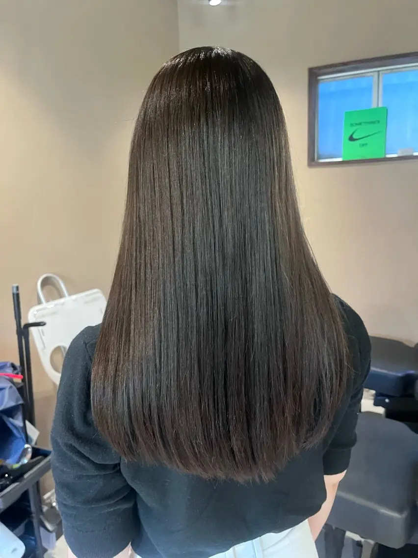 ロング カット ヘアカラー ミントカラー🌱上村 瑞紀のヘアスタイル