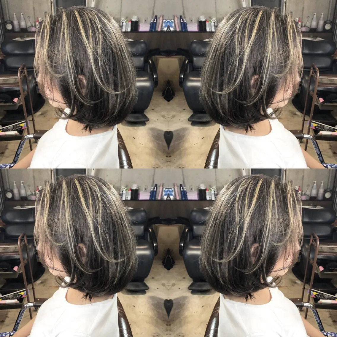 ミディアム カラー パーマ ヘアアレンジ メンズ キッズ ネイル マツエク・マツパ メンズハイライト ハイライトカラー 伸ばしかけ ハイライト カジュアル カット ヘアカラー トリートメント ヘッドスパ レイヤーカット✂️ 艶髪/小田部慎也のヘアスタイル