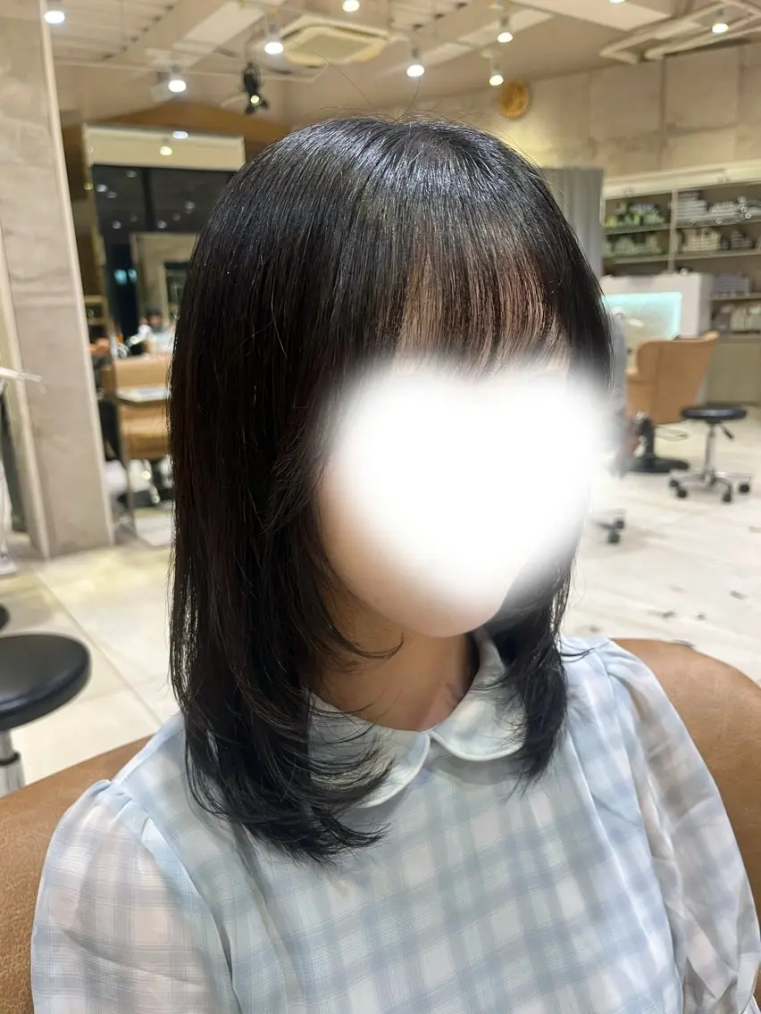 ミディアム ボブ／レイヤーモデル 募集中🫧ゆい🌼のヘアスタイル