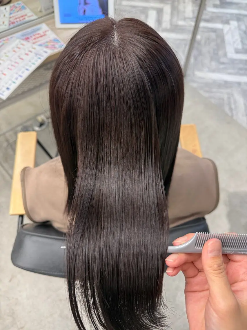 ミディアム ヘアカラー 小原 有桜のヘアスタイル