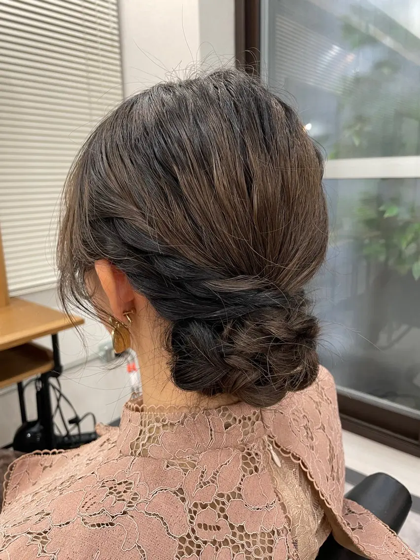 ミディアム ヘアセット OGAWA HIROKIのヘアスタイル
