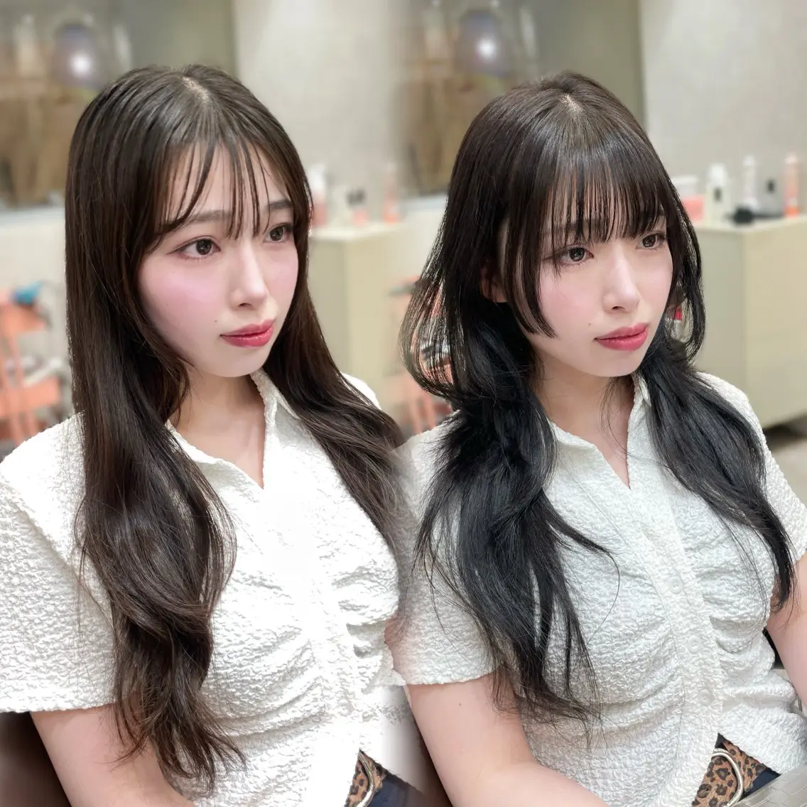 【人気NO.2メニュー⟡.*】　艶ワンカラー＋似合わせカット＋髪質改善クイックトリートメント＋スタイリング¥6480の写真