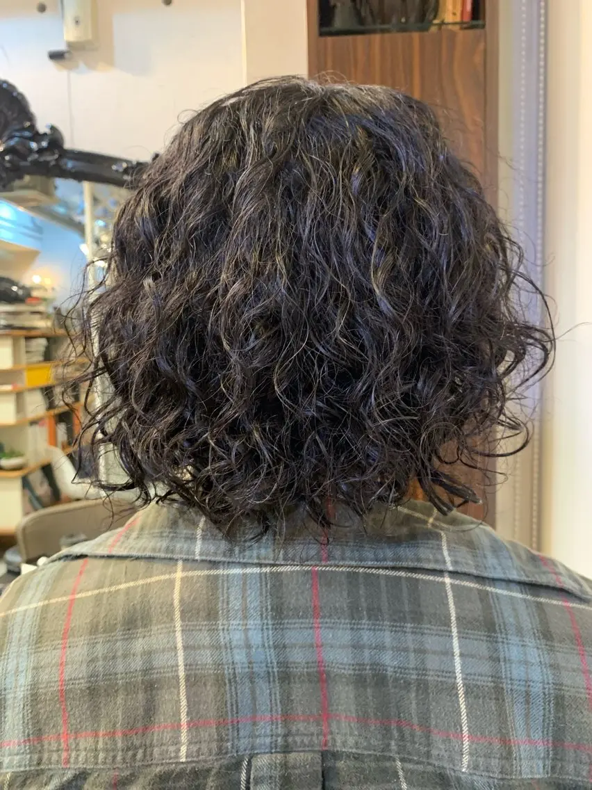 パーマ メンズ メンズパーマ 田中 芳樹のヘアスタイル