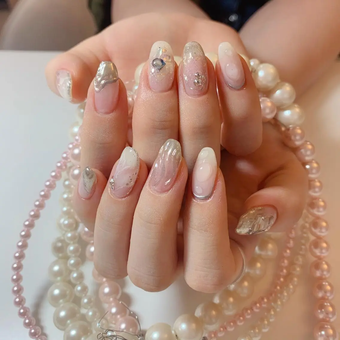 ネイル ニュアンスネイル nail salon Pink Aliceのネイルデザイン