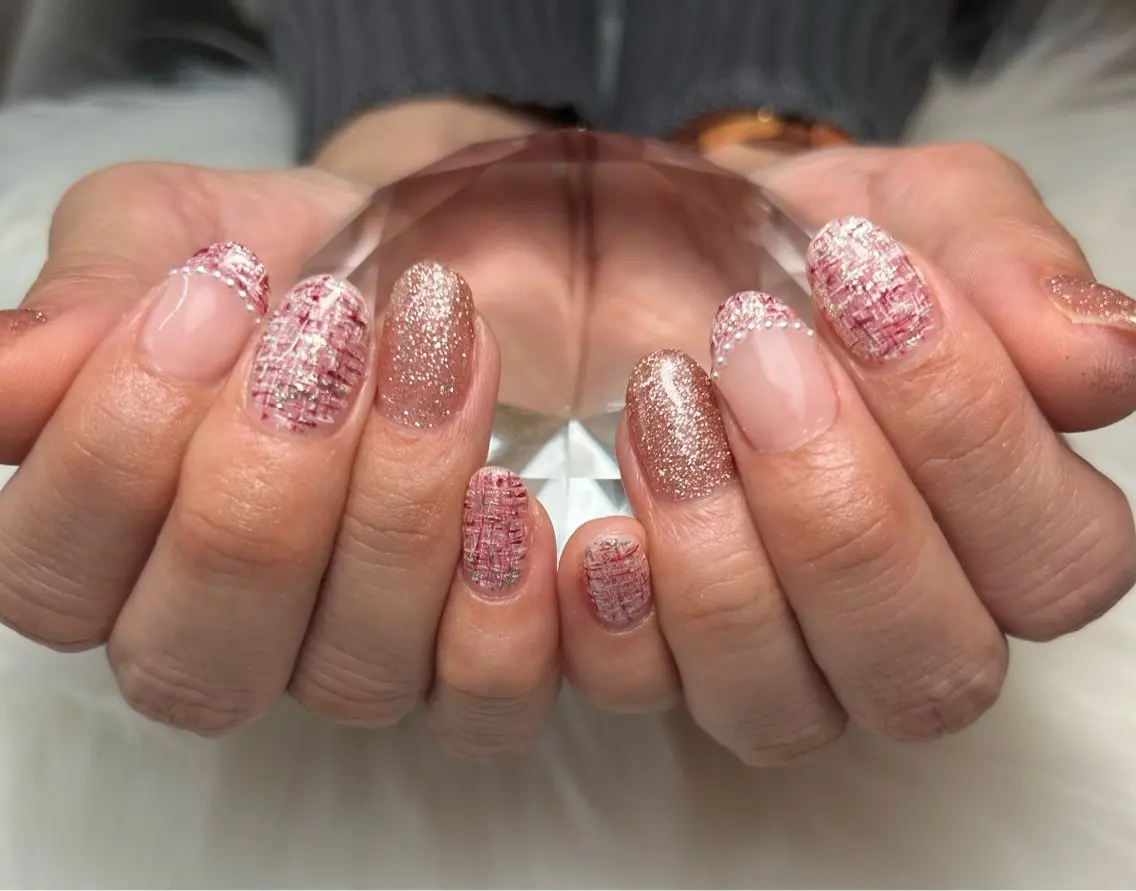 ネイル ツイードネイル ハンドネイル COCO nail salonのネイルデザイン