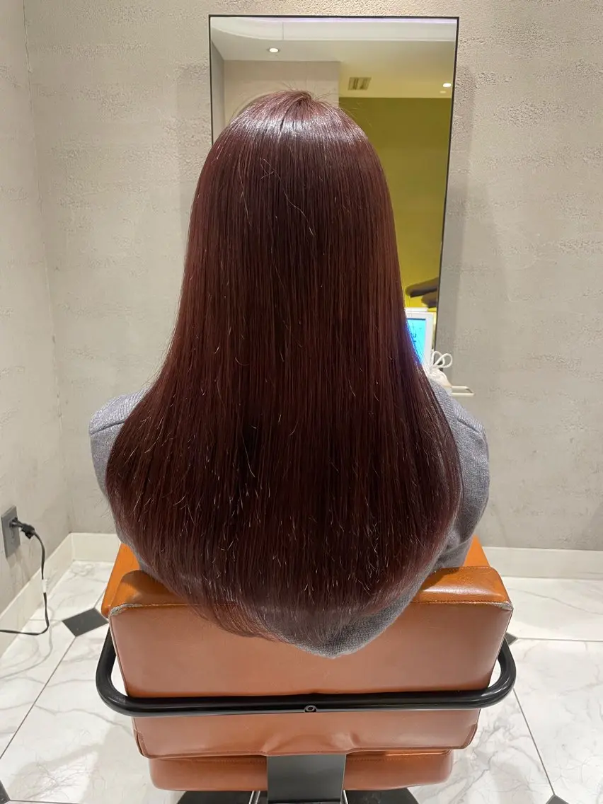 セミロング カラー 松田 響のヘアスタイル