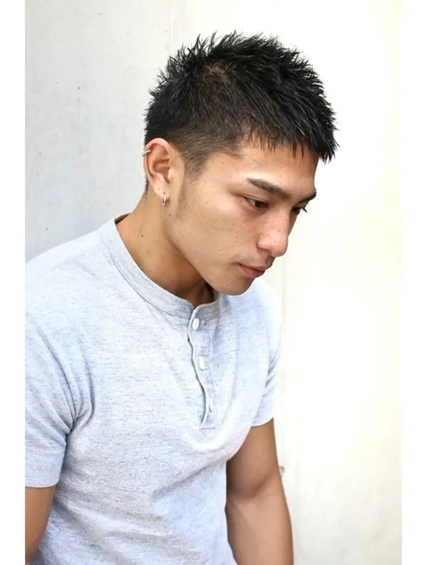 ショート メンズ 渡邉 来伸のヘアスタイル