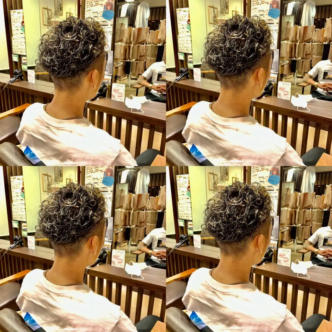 ショート カラー パーマ メンズ 北原 練のヘアスタイル