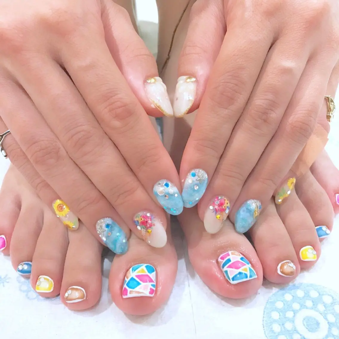 ネイル フットネイル フットネイル Ash関内ネイリスト 荒木のネイルデザイン