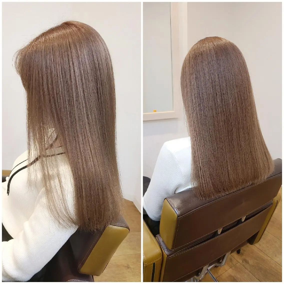 ロング カラー アッシュ ブリーチ 透明感カラー ミルクティーアッシュ カット ヘアカラー トリートメント 【ネウィ天王寺 】seiyaのヘアスタイル