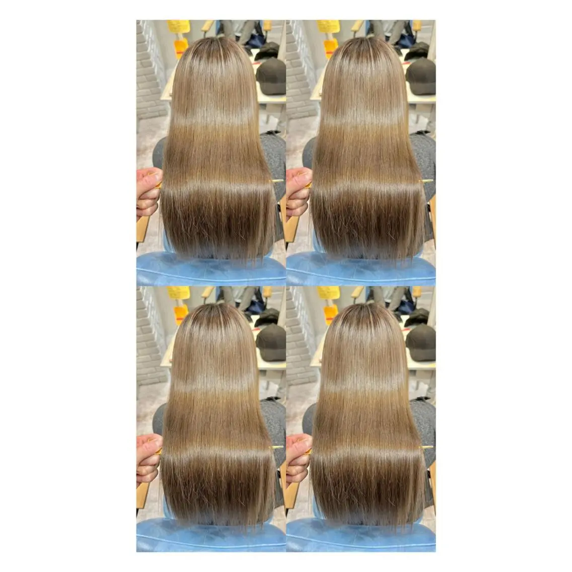 ロング カラー 透明感カラー 髪質改善 縮毛矯正 トリートメント カット ヘアカラー トリートメント 店長✨レイヤー✖️ 髪質改善✖️韓国ヘアのヘアスタイル