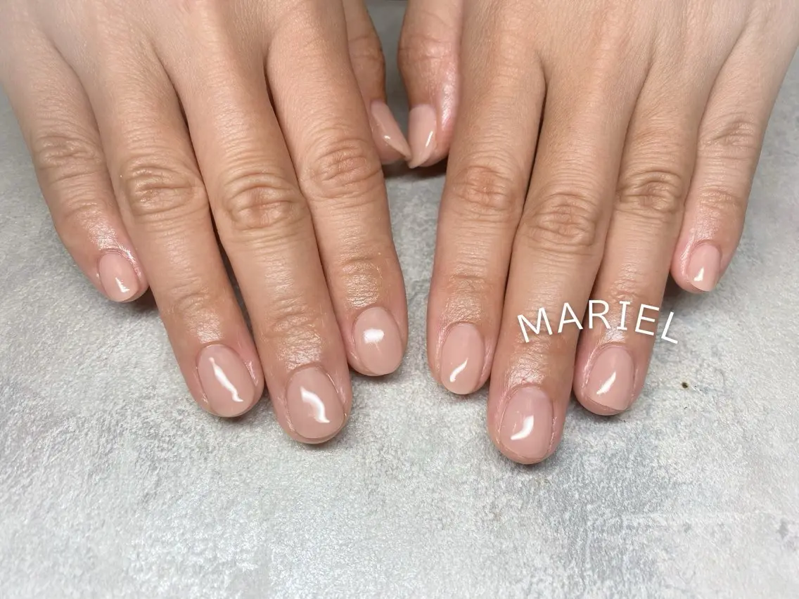 ネイル ワンカラーネイル シンプルネイル ハンドネイル nailist marieのネイルデザイン