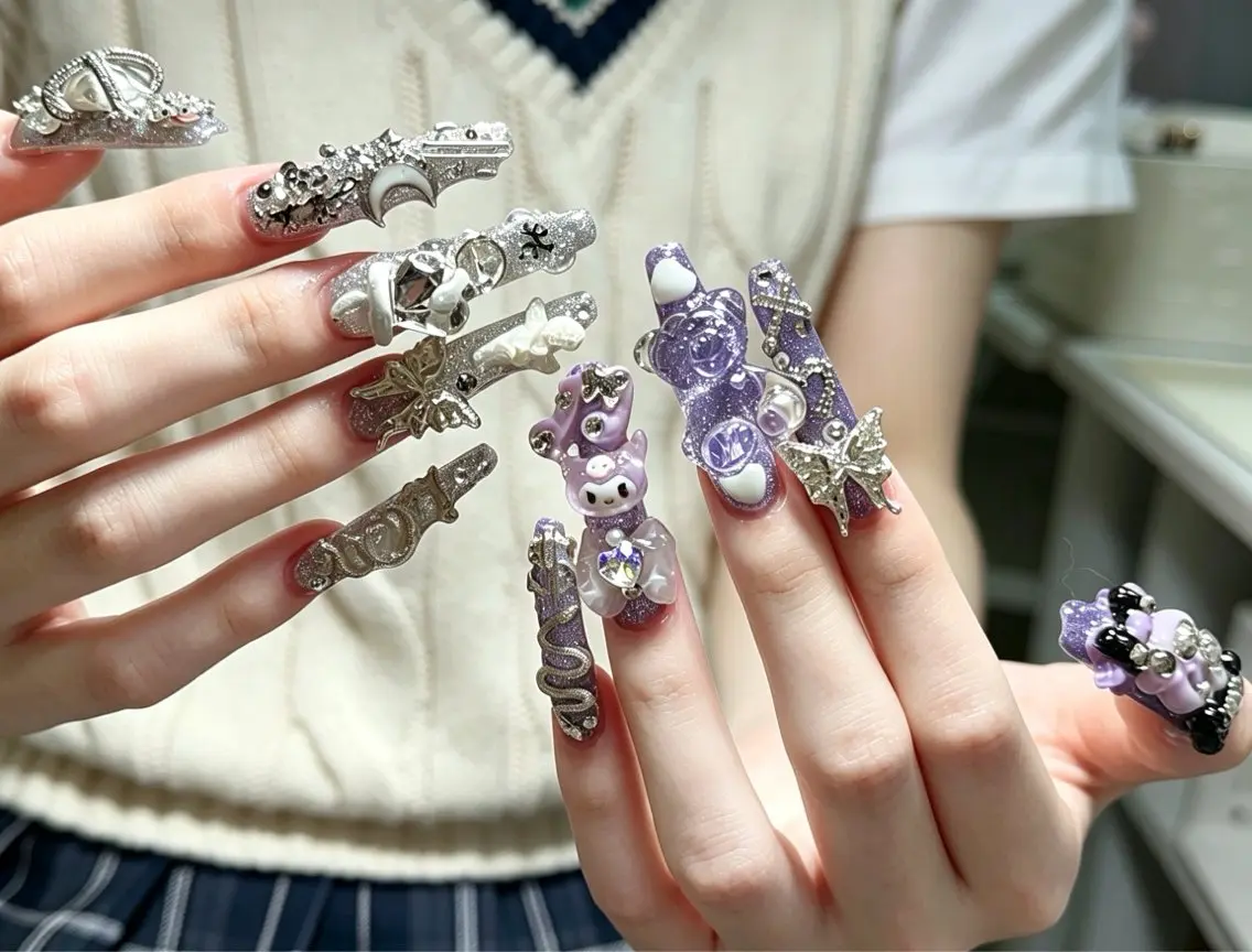 ネイル 長さ出し フレンチネイル ロングネイル 持ち込み スカルプネイル ハンドネイル Plouta Nailsalonのネイルデザイン