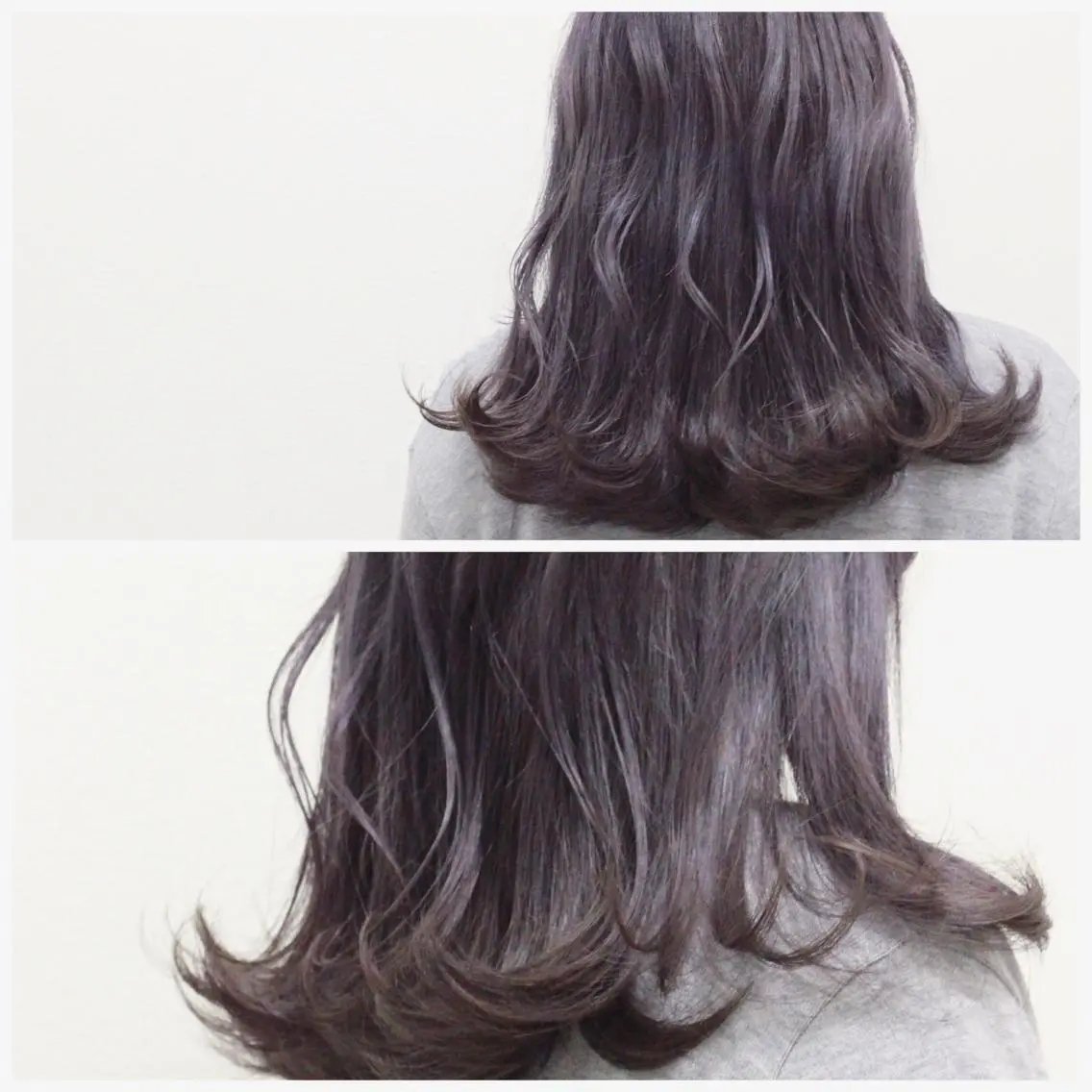 ミディアム カラー パープルカラー カット Viage （ビアージュ）のヘアスタイル