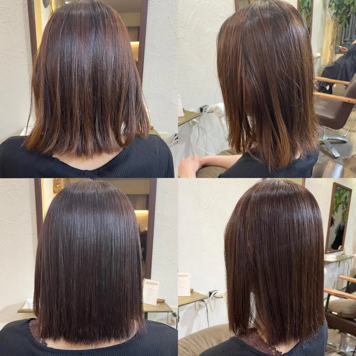 ミディアム カラー ブラウンカラー 箱守 さやかのヘアスタイル