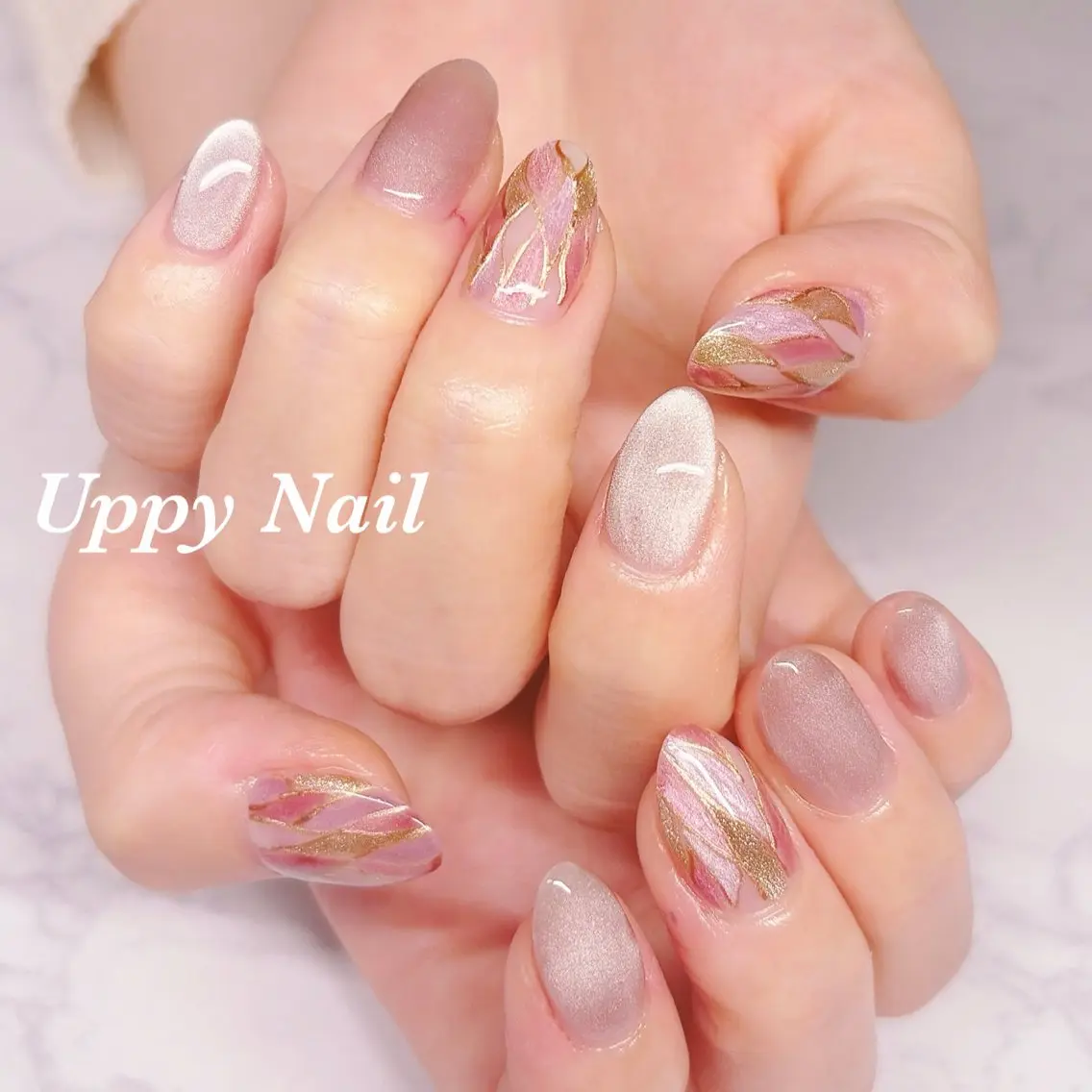 ネイル マグネットネイル ハンドネイル Uppy Nail ukyoのネイルデザイン